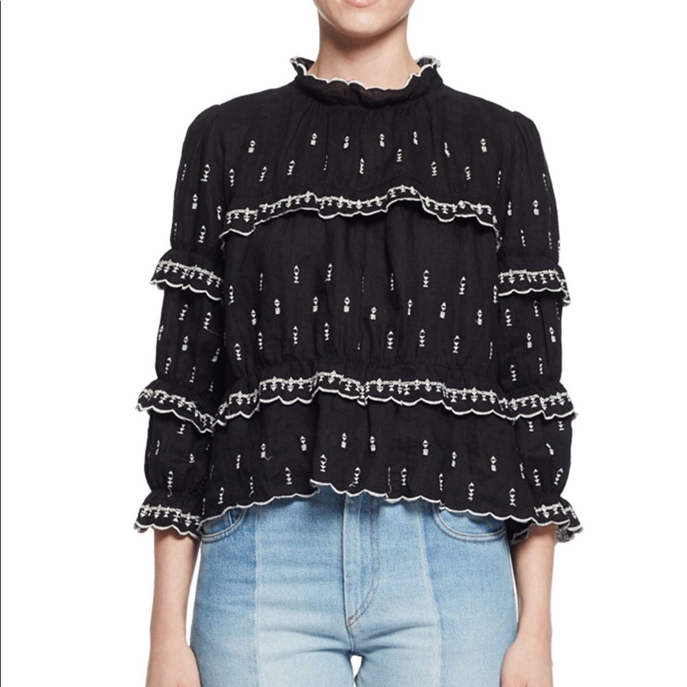 Isabel Marant Etoile Daniela beautiful linen Top